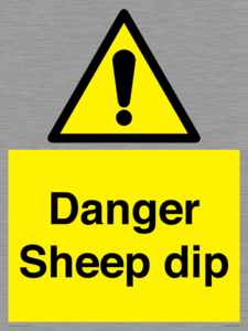 Danger Sheep dip